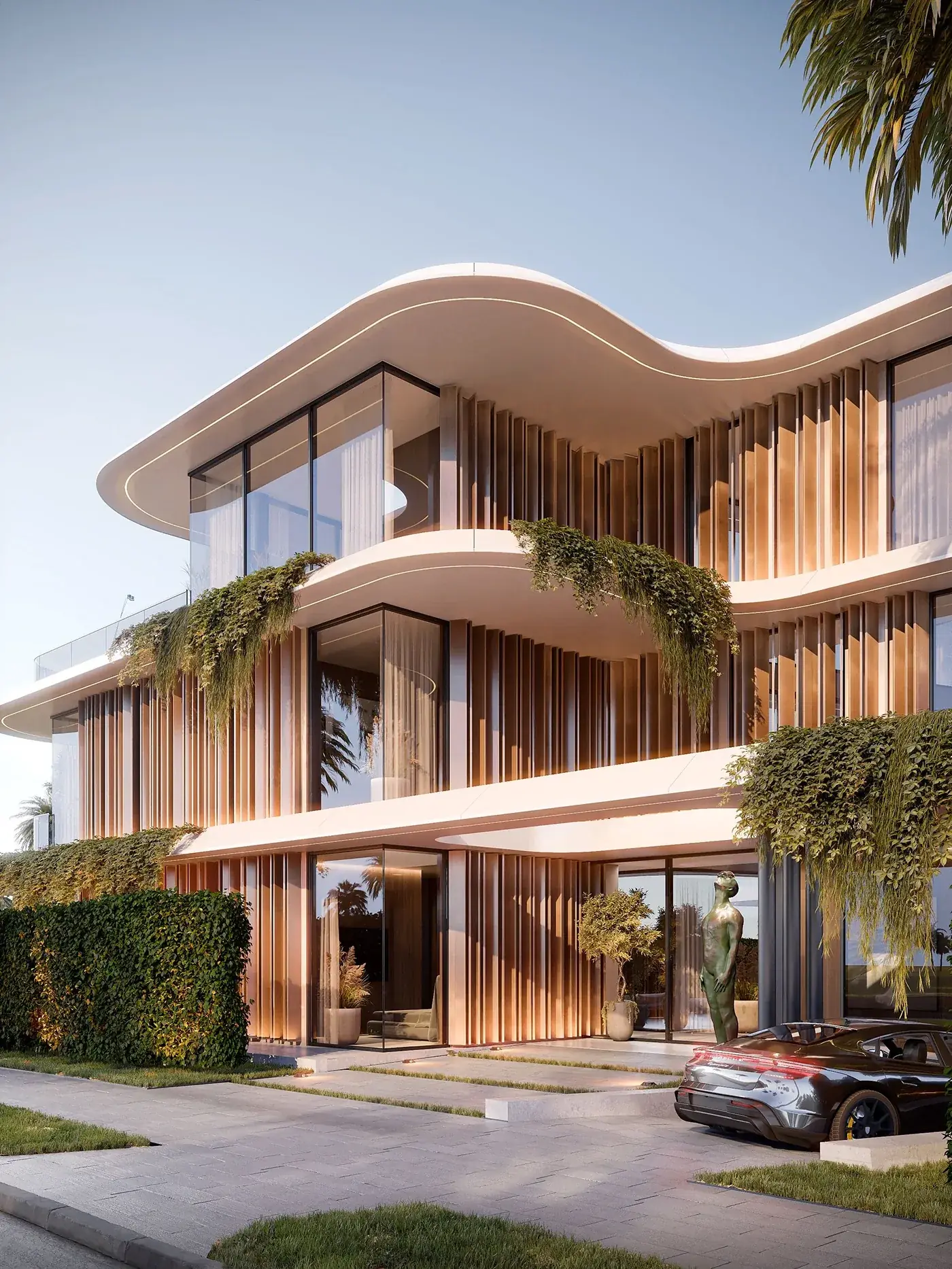 Curvilinear Pool Villa